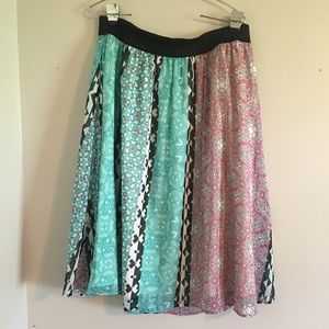 Lane Bryant multi-colored skirt!